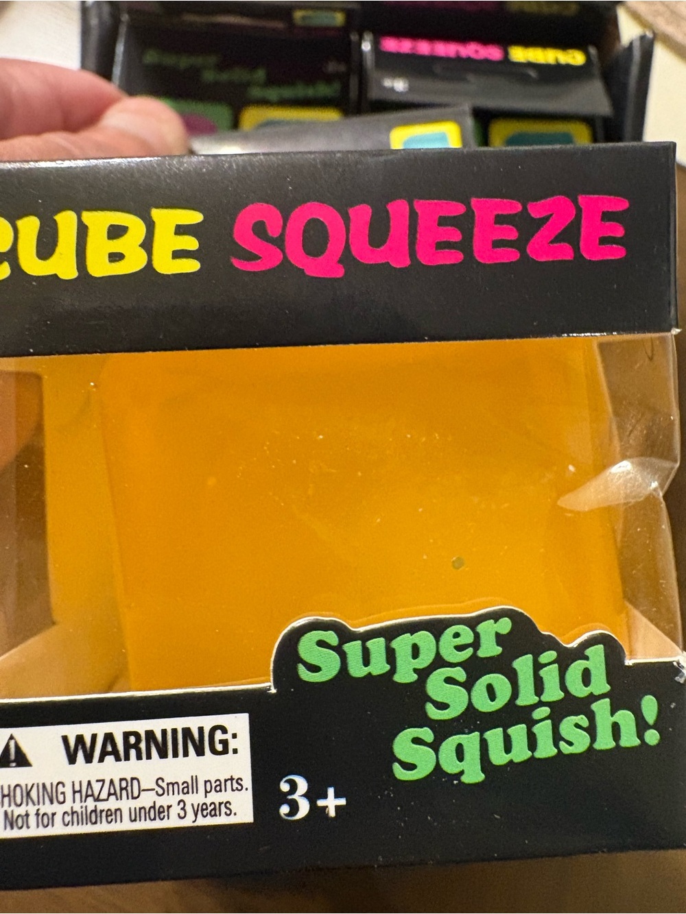 Cube Squeeze Super Solid Squish Stress Toy - Picture 5 of 7